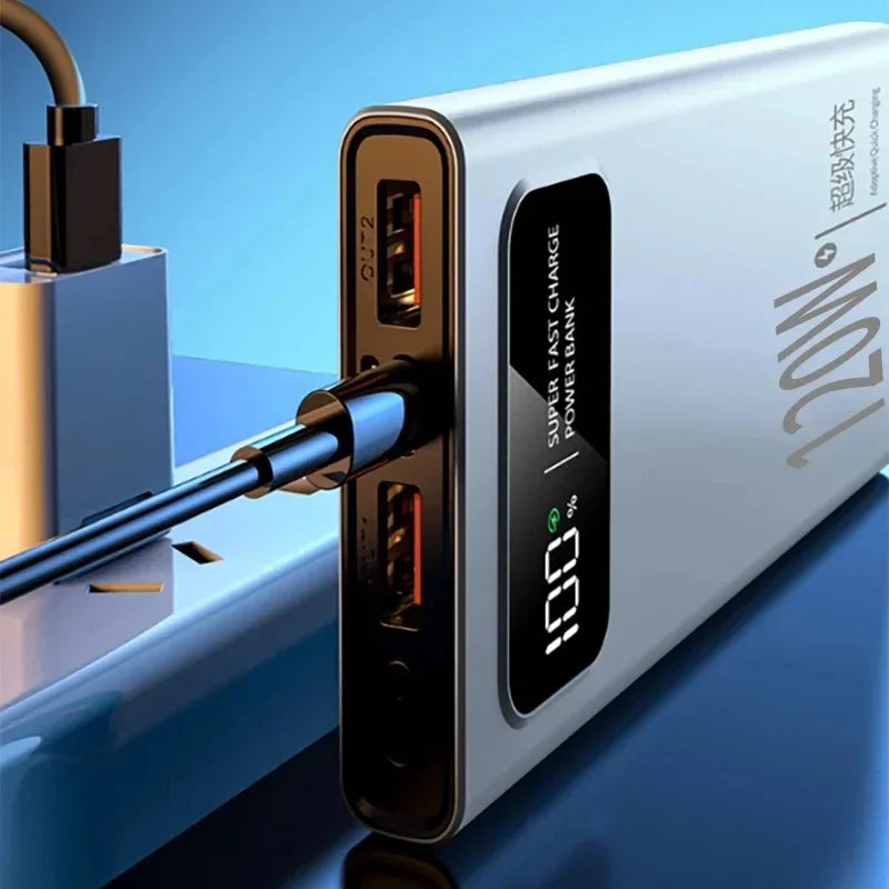 Lenovo 120W 200000mAh Power Bank Fast Charge Large Capacity External Battery CCC Mobile Power For Iphone Samsung Xiaomi NEW