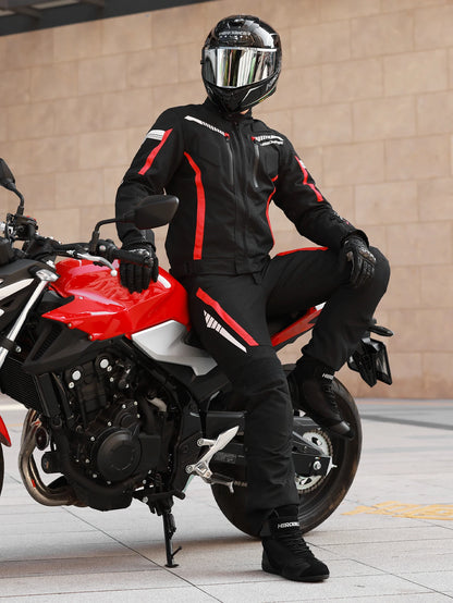 Men's Motorcycle Jackets Anti-fall Wear-resistant Motorbike Jacket With 5pcs Protector Motocross Racing Clothing Protection