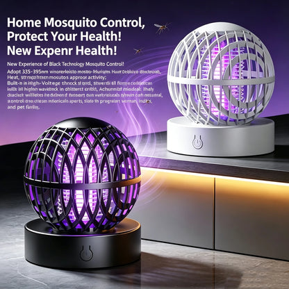 Portable Electric Mosquito Killer Lamp USB UV Light Insect Trap Indoor Home Bedroom Mute Bug Zapper Mosquito Repellent Light