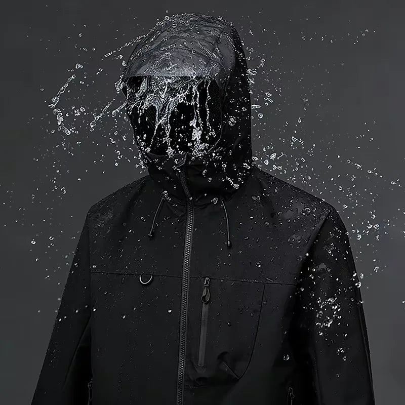 Unisex Softshell Hoodie – Vattentät Vindjämpa för Friluftsliv, Vandring & Klättring, 4 Färger