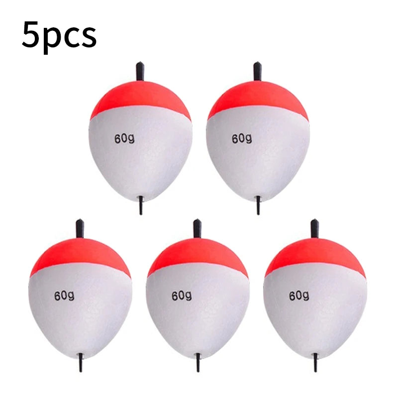 5pcs Foam Fishing Floats EVA Fish Floats Bait Fishing Buoys 2g/3g/5g/10g/15g/ 20g/35g/40g/60g Buoy Flotador Fishing Accessories