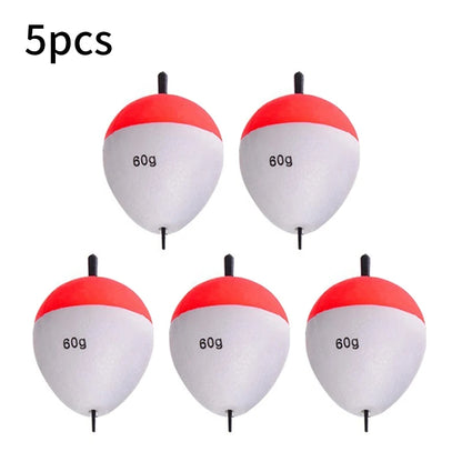 5pcs Foam Fishing Floats EVA Fish Floats Bait Fishing Buoys 2g/3g/5g/10g/15g/ 20g/35g/40g/60g Buoy Flotador Fishing Accessories