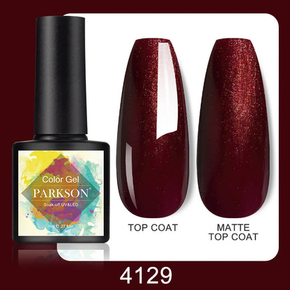 Parkson No Wipe Top Base Coat Nail Gel polish Design Enhancer Varnish Semi Permanent Soak Off UV LED Nail Art Tool