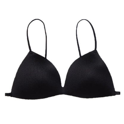 Women Seamless Bra Sexy No Wire Push Up Underwear Girls Students Breathable Thin 2 Colors Bras Female's Bra Breathable Gathered