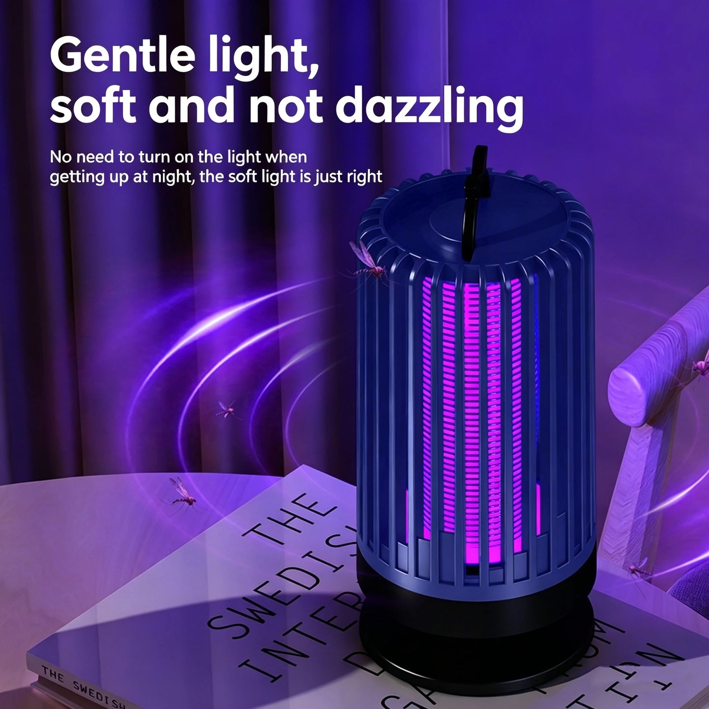 Mosquito Killer Lamp UV Light USB Anti Mosquito Trap Outdoor Electric Shock Mosquito Killer Light Use Kills Moths Wasps Gnats
