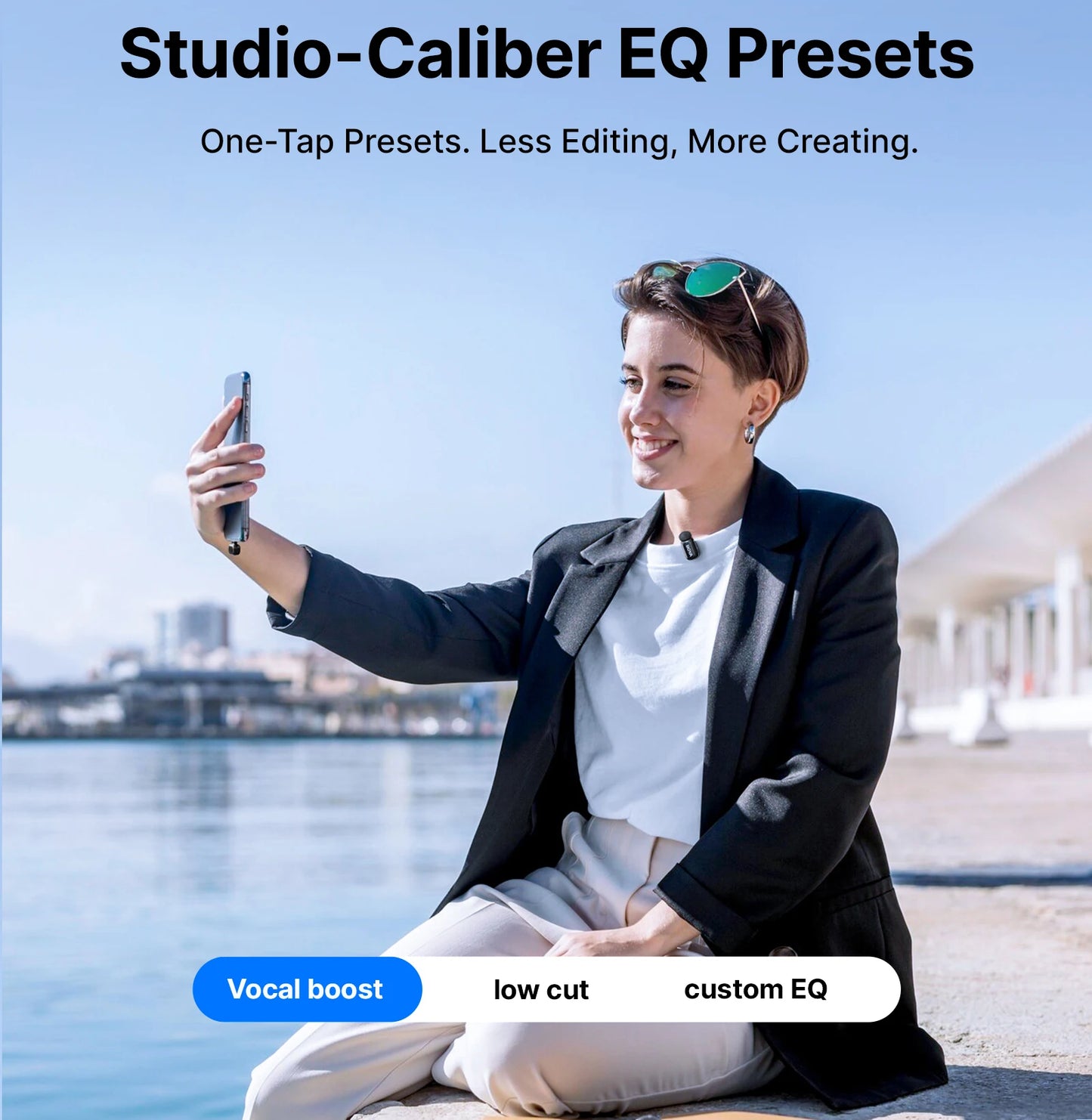 BOYA Mini 2 Wireless Lavalier Microphone AI Noise Reduction Mini Mic for iPhone 6-14/15-17 USB-C Android Phone Video Recording