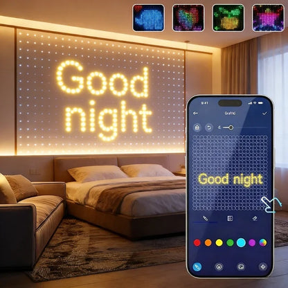 DIY LED-ljusgardin med appstyrning
