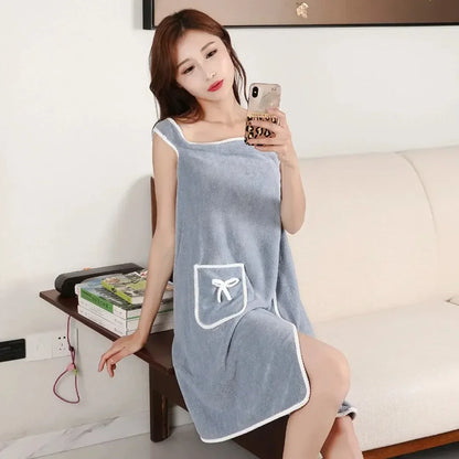 Womens Bath Towels Girls Wearable 135*80Cm Fast Drying Bathing Beach Spa Bathrobes Wash Clothing, Shower Bath And Gym Towel