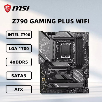 MSI Z790 GAMING PLUS WIFI Motherboard LGA1700 intel Z790 DDR5 M.2 ATX Support i9-14900KF i7-12700 i5-13600K i5-12400F CPU