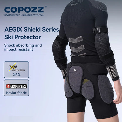 COPOZZ Unisex Skyddsshorts för Sport