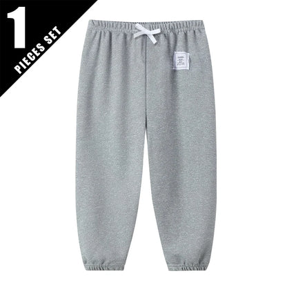 1/3/6 Pcs Children's Solid Color Drawstring Strap Shorts Boy Casual Fashion Pants Girl Joker Comfortable Elastic Waist Pants