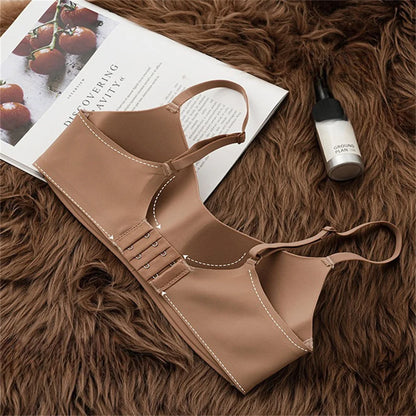 Women's One Piece Seamless Bras Thin Gather Underwear No Steel Rings Bra Soft Comfortable Breathable Underwear Sexy Intimates