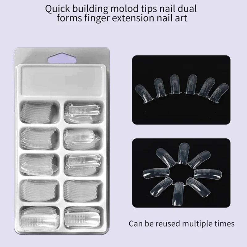 Poly Gel Extension Tool Set Professional Gel Nail Polish Kit With UV LED Nail Lamp Dryer And Electric Nail Drill Machine