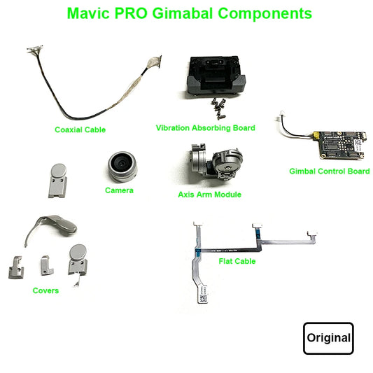 Gimbalreservdelar för DJI Mavic Pro – Gimbal, kamera, arm, kabel & mer, 9 varianter