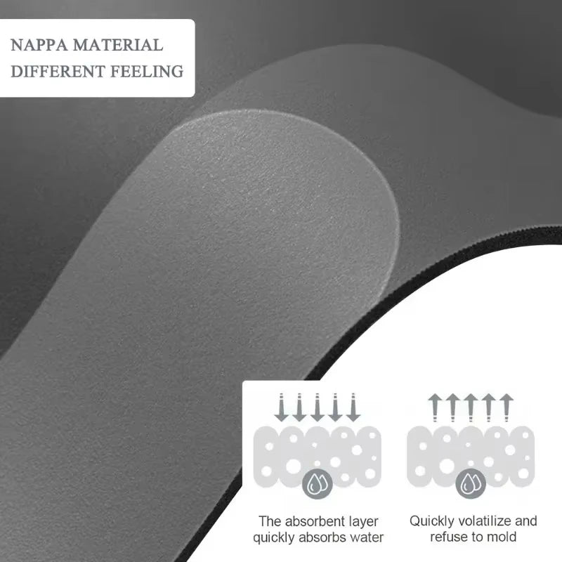 Diatomaceous Earth Bath Mat Ultra Absorbent Non Skid Rapid Drying Soft Floor Mat for Bathroom Shower Laundry Bedroom Kitchen RV