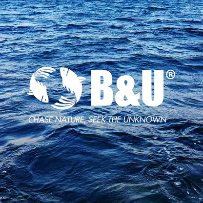 B&U Sinking Sea Fishing Minnow Lure  Long Cast Hard Bait with Sharp Treble Hooks, Saltwater Lures for Sea Bass Pike