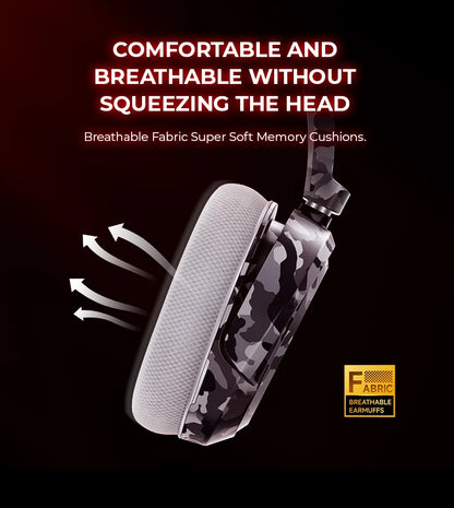 Picun G2 Trådlöst Gaming Headset – Bluetooth 2.4GHz 7.1 Surround 5ms ENC 100h 1000mAh AAC CE/FCC/RoHS PS4 PS5 PC Switch