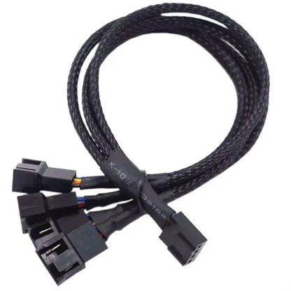4-pin PWM-fläktkabel och splitter – 1 till 1, 2, 3 eller 4