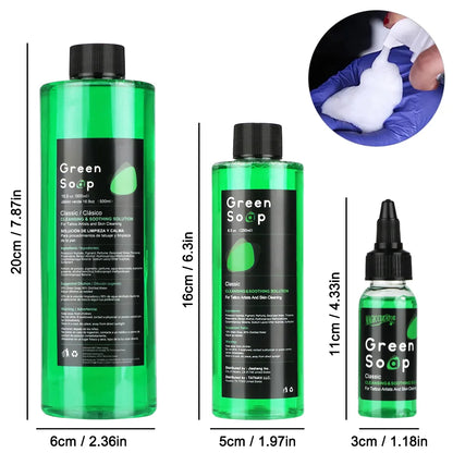 30/250/500ML Tattoo Green Soap High Concentration Original Liquid Cleaning Liquid Foam Rich Tattoo Cleaning Products
