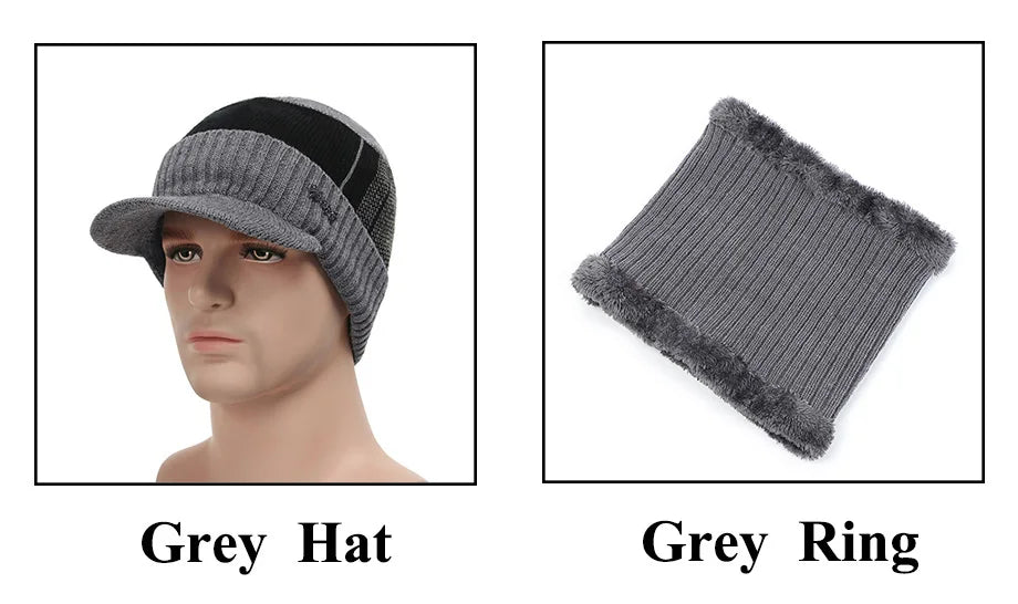 Winter Hats Skullies Beanies Hat Men Winter Beanies For Women Wool Scarf Caps Balaclava Mask Gorras Bonnet Knitted Hat
