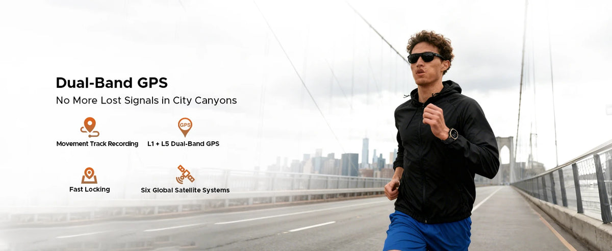 DOOGEE Anywise W1 AI Smart Watch GPS 1.43" AMOLED Display 24Hrs Health Monitoring 5ATM Water Resistance Waterproof Sport Watch