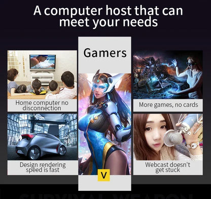 HIGH QUALITY TRENDS! Gaming PC Desktop - Core I7 CPU 3.8GHz, HD4600 8GB, 16GB 3600MHz Memory, 256G SSD for PC Gamer Game