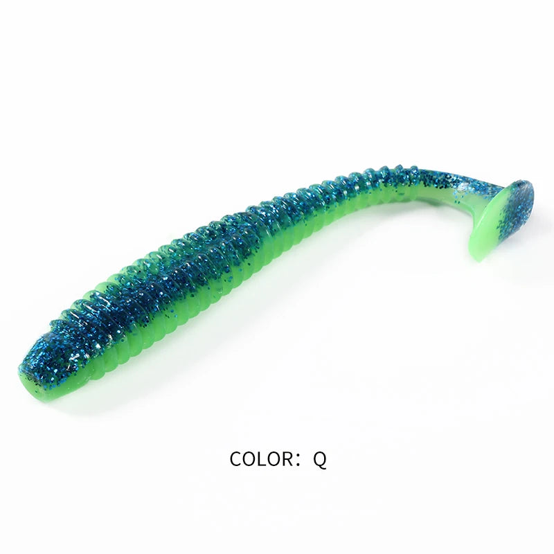 Supercontinent Impact Ring Shad Fishing Lure Soft 63mm 80mm 97mm Plastics Baits Swimbait Jigging Lure Artificial Baits
