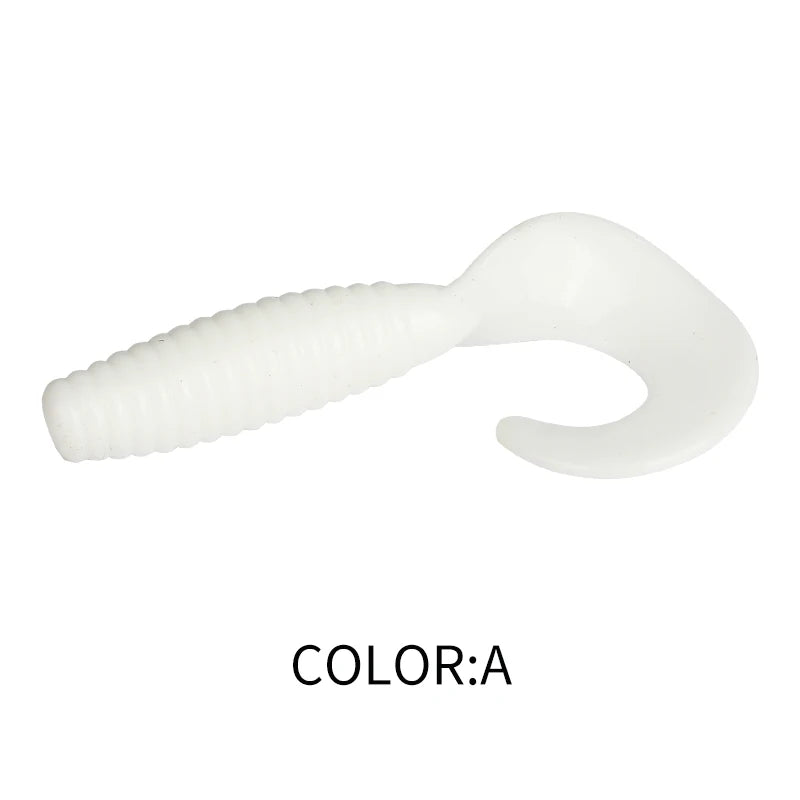 Supercontinent New Soft Bait Angry Spin 25mm 35mm 45mm Fishing Lures Plastic Silicone Worm Moggot Grub Lure Sinking Lures