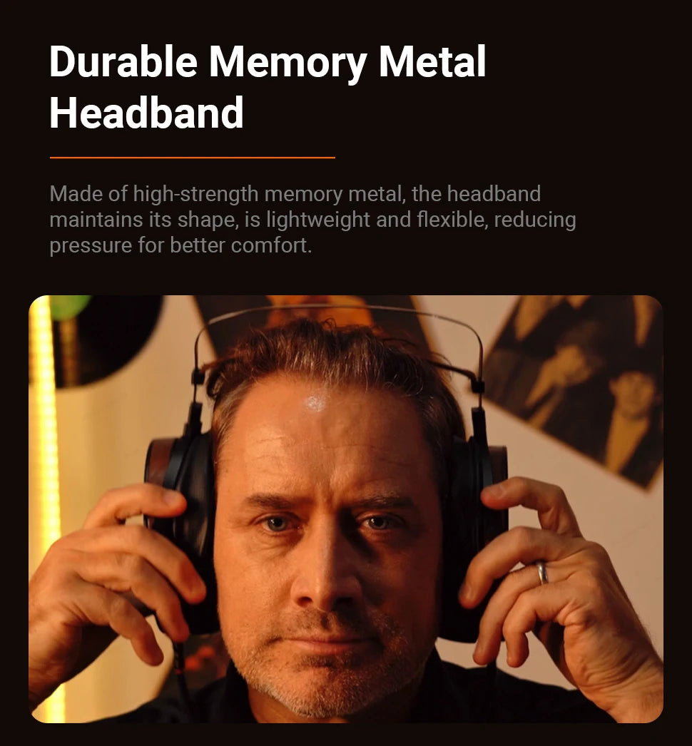 Fosi Audio i5 öppna over-ear-hörlurar med 97 mm planmagnetiska element