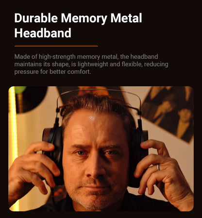 Fosi Audio i5 öppna over-ear-hörlurar med 97 mm planmagnetiska element