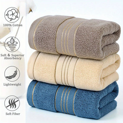 Pure Cotton Bath Towel, Soft and Absorbent Multi-Purpose High-Quality Quick-Dry Bathroom Towel
