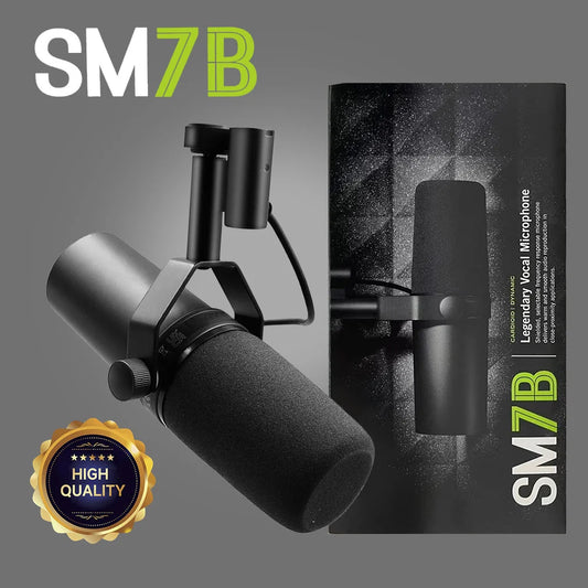 SM7B Professionell Dynamisk Kardioid-mikrofon för Liveinspelning och Studio