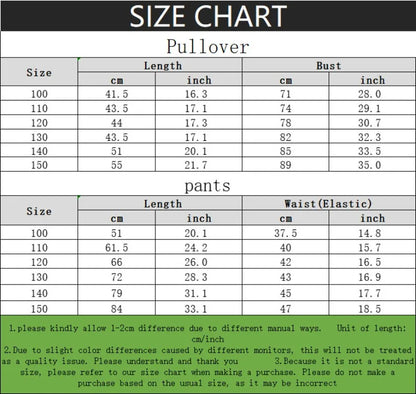 2026 Spring Autumn Children's Hoodies Sets Boys Cartoon print Pullover and Long Pants Two Piece Set Kids Casual Thin Tracksuit