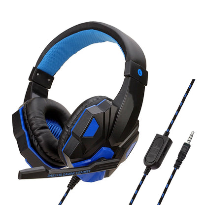 Mrgabwte Gaming Headset 3,5mm Over-Ear – 40mm 120° Justerbar Mikrofon 1,8m Kabel PS4 PS5 Xbox PC Smartphone Röd Svart Vit