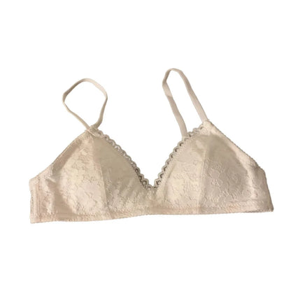 Breathable Sweet Wireless Deep V Bra Shockproof Anti-sagging Underwear for Women Thin Lingerie Lace Push Up Bra Girls