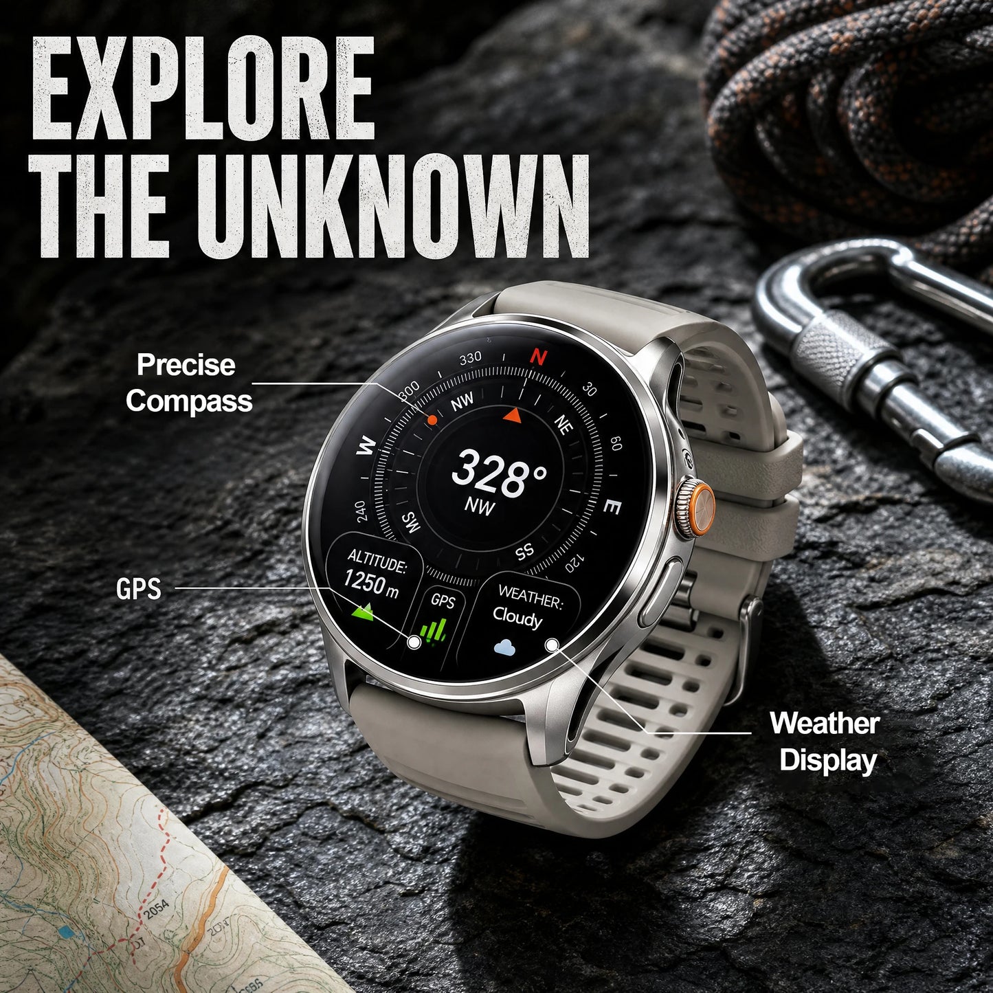 4G/3G Full Network Infrared Smart Watch 1.60 inch AMOLED Screen 800W Video Call  2100mAh Google Play WIFI GPS Compass Smartwatch
