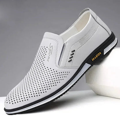 Lädermokasiner Herr – Eleganta Loafers för Körning och Formella Tillfällen