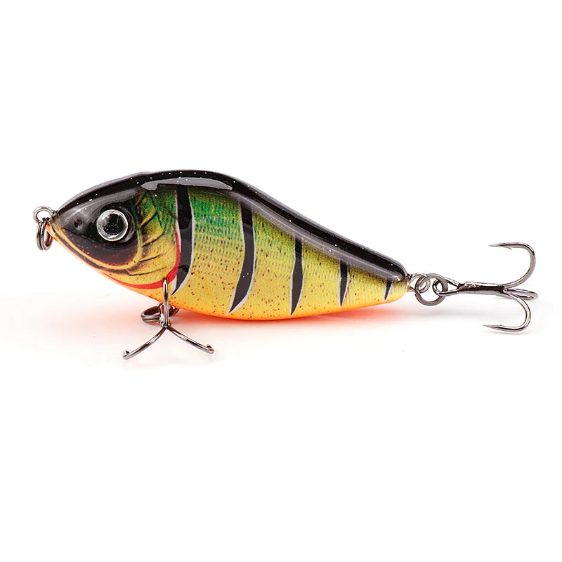 GOBASS Slider Jerkbait 6cm/8cm/10cm Slow Sinking Musky Wobbler Pike VIB Hard Bait Crankbait Plastic Fishing Lures Pesca Leurre