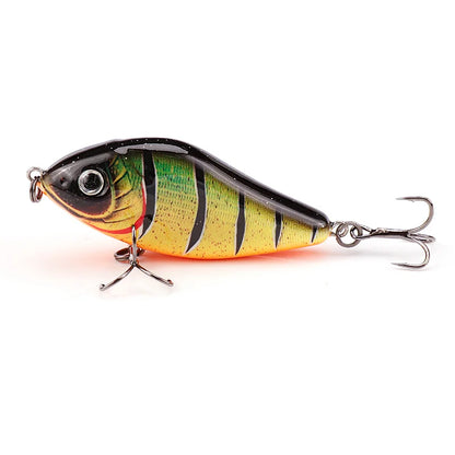 GOBASS Slider Jerkbait 6cm/8cm/10cm Slow Sinking Musky Wobbler Pike VIB Hard Bait Crankbait Plastic Fishing Lures Pesca Leurre