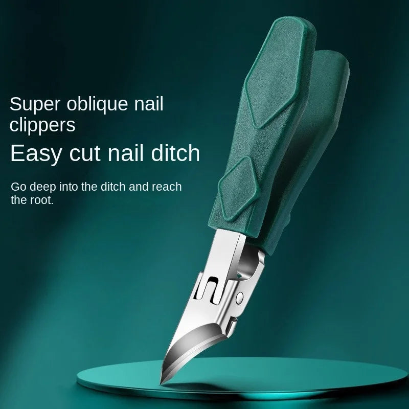 Toe Nail Clipper for Ingrown or Thick Toenails Trimmer Professional Podiatrist Toenail Nipper with Stainless Steel
