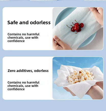 Thickened Large Size Disposable Towel for Face Washing Beauty Salon Foot Bath Towel Soft Absorbent Single Layer Plant Fiber