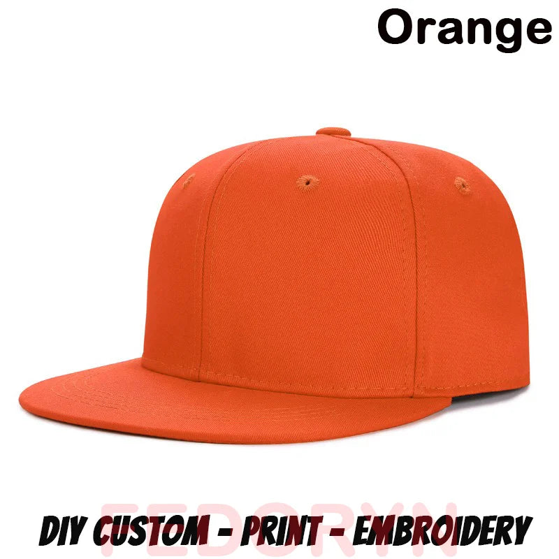 FEDORYN Snapback Keps Splice-Färger Hip Hop – 40 Färger Akryl/Polyester Justerbar Unisex Anpassad Brodyr Tryck Grossist Dropshipping