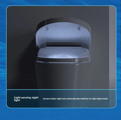 Intelligent Toilet Lid with Automatic Flip and Remote Control for Instant Hot Seat Toilet Cover LCD Display ,Round/Elongated