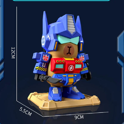 Magnetisk Transformerrobot – Polisbil Förvandlas till Giant Mecha-Robot Lysande Detaljer Pojkar 14+ År Hot Toys 2026
