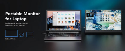 Amoudo portable monitors 15.6 inches 1920*1080P FHD, portable laptop computer extension screen, IPS screen, Monitor for laptop computer portable/PC/Telephone