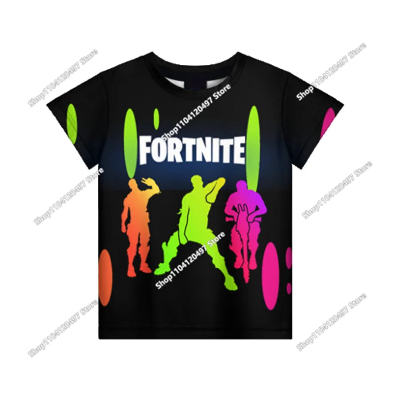 Fortnite Hoodie Barn & Vuxna – 3D-tryckt Animerad Pullover Polyester Casual Streetwear Storlek 110–160cm + Vuxenstorlekar