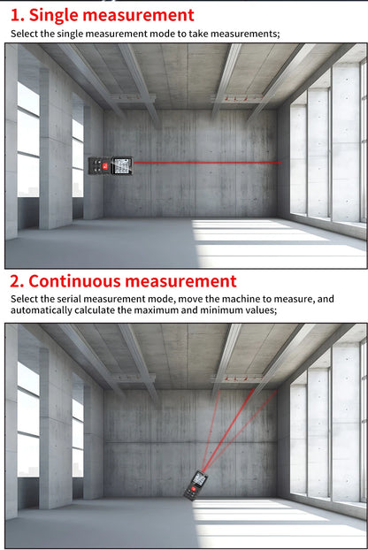 Snakol Laser Distance 50M/100M/120M Rangefinder Profesional Meter Laser Range Finder Ruler Test Tool