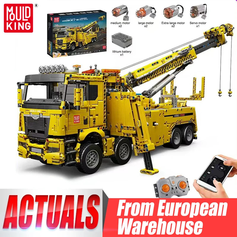 Mould King 17028 Teknisk Brandbil APP & RC Motoriserad Byggsats