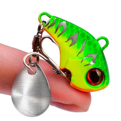Fishing Lures Wobble Rotating Metal Vib Vibration Bait Winter Fishing 6g 15g 28g Artificial Hard Baits Spinner Spoon Lure