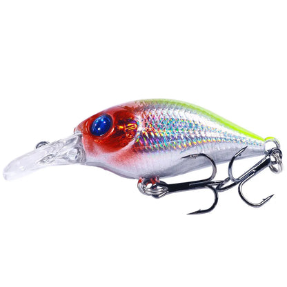 Topwater Crankbait Lures 5Pcs 4.4g 5cm Artificial Wobbler Bait For Bass Pike Rockfish Freshwater Fishing Tackle